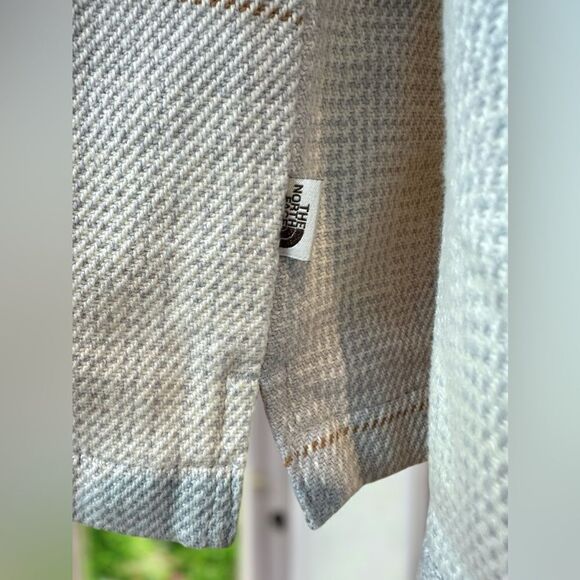 🔥 THE NORTH FACE Valley Twill Utility Button Down Flannel Jacket Coat Parka Siz - Picture 8 of 11